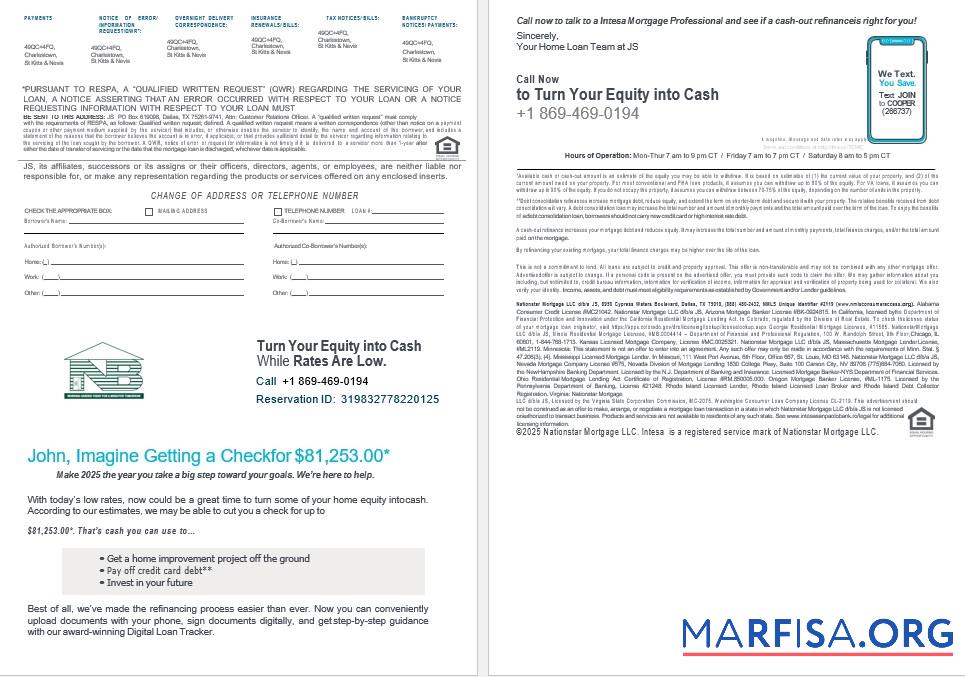 Saint Kitts and Nevis SKNA Bank Hypothek Kontoauszug in Word and PDF Formate 3 4 Mockup