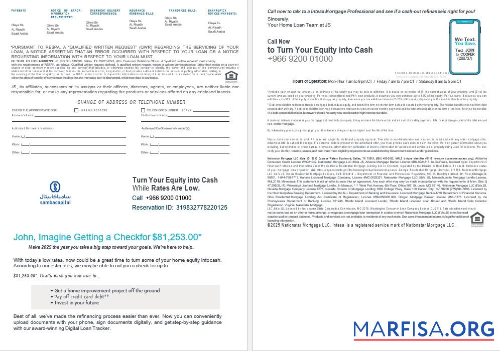 Saudi-Arabien Samba Bank Hypothek Kontoauszug in Word and PDF Formate 3 4 Vorschau