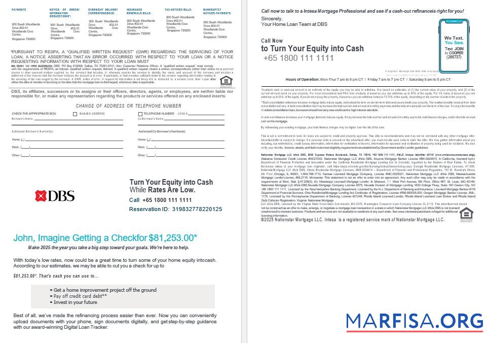 Singapur DBS Bank Bank Hypothek Kontoauszug in Word and PDF Formate 3 4 Vorschau