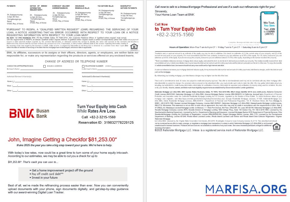 Südkorea BNK Bank Hypothek Kontoauszug in Word and PDF Formate 3 4 Mockup