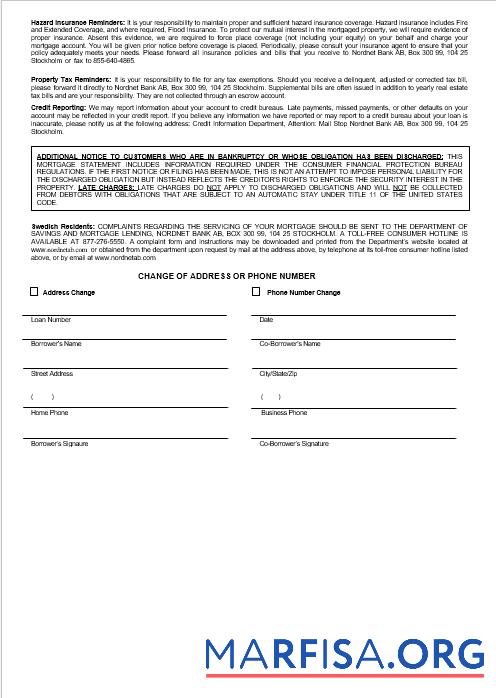 Swedish Nordnet AB Bank Hypothek Kontoauszug in Word and PDF Formate 3 Vorlage