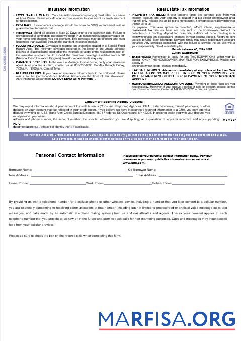 Swiss UBS Bank Hypothek Kontoauszug in Word and PDF Formate, 3 pages 3 Probe