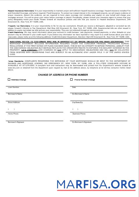 USA Bank of Neu York Mellon Bank Hypothek Kontoauszug in Word and PDF Formate 3 Vorschau