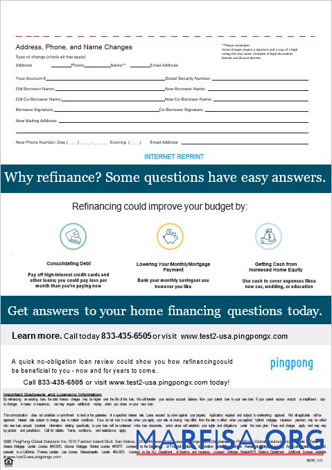 USA California PingPong Global Solutions Inc Hypothek Kontoauszug in Word and PDF Formate, 3 pages 3 Mockup