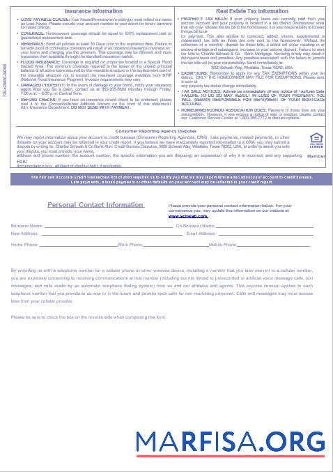 USA Charles Schwab & Co Bank Hypothek Kontoauszug in Word and PDF Formate, 3 pages 3 Vorlage