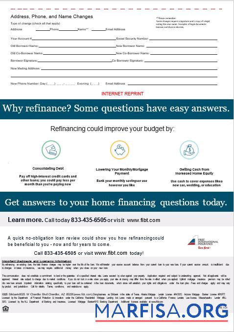 USA First International Bank & Trust Bank Hypothek Kontoauszug in Word and PDF Formate, 3 pages 3 Mockup