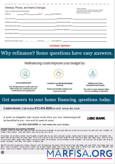 USA IBC Bank Hypothek Kontoauszug in Word and PDF Formate, 3 pages 3 Design