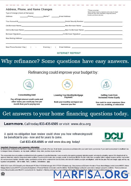 USA Massachusetts Digital Federal Kredit Union (DCU) Bank Hypothek Kontoauszug in Word and PDF Formate, 3 pages 3 Design