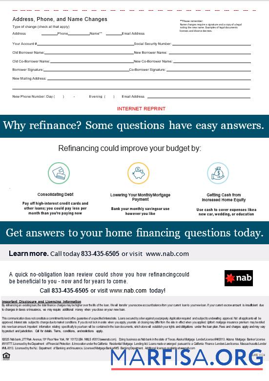 USA Nab Bank Hypothek Kontoauszug in Word and PDF Formate, 3 pages 3 Mockup