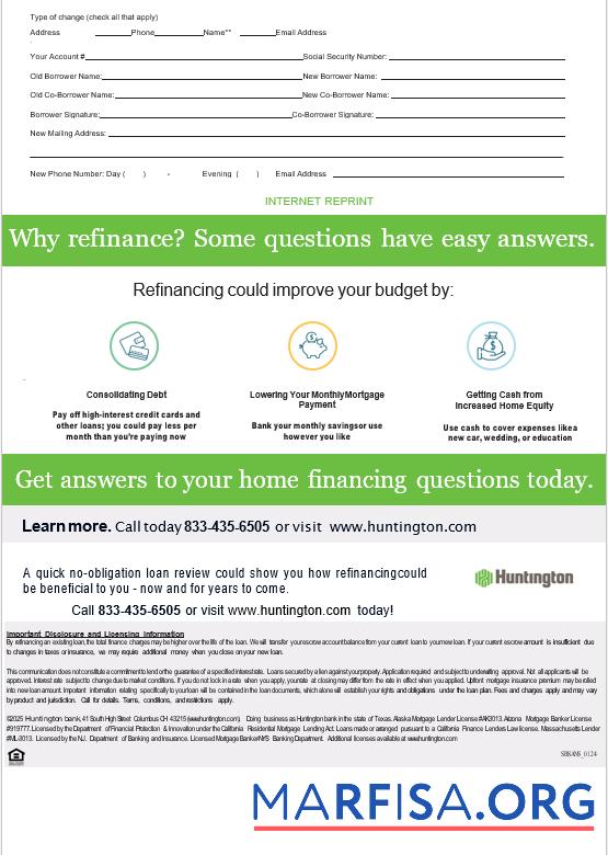USA Ohio Huntington Bank Hypothek Kontoauszug in Word and PDF Formate, 3 pages 3 Probe