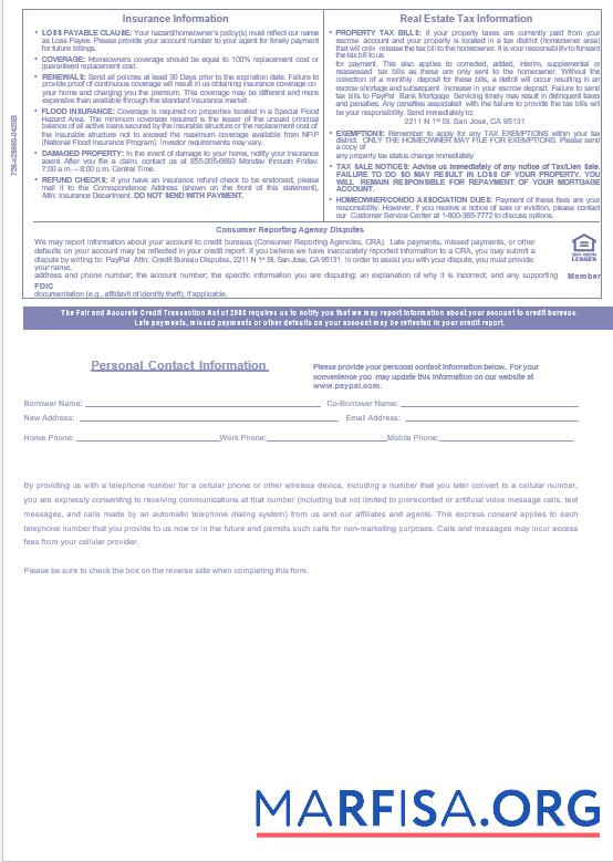 USA PayPal Hypothek Kontoauszug in Word and PDF Formate, 3 pages 3 Vorschau