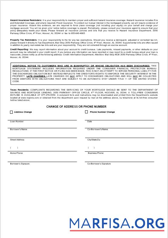 USA Regions Bank Hypothek Kontoauszug in Word and PDF Formate 3 Design