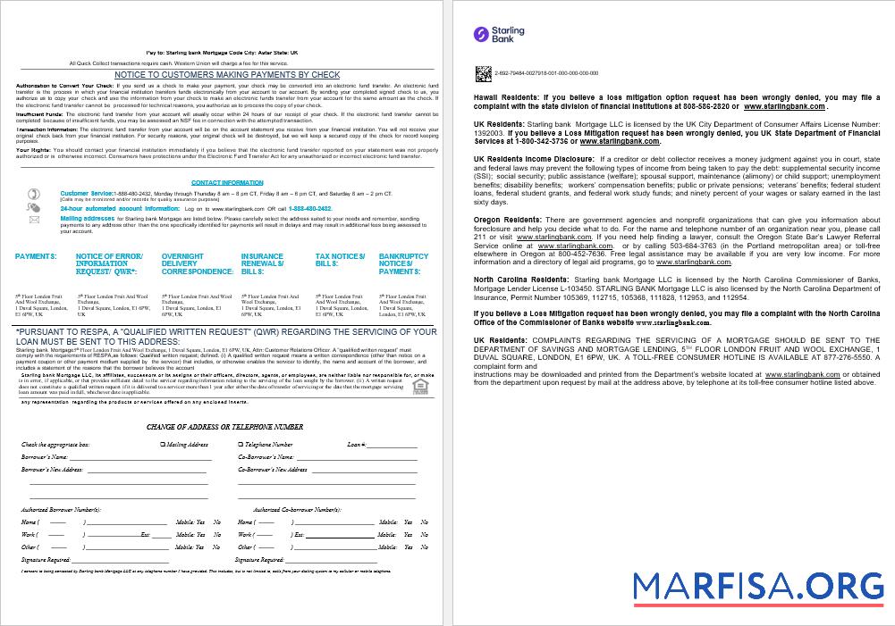 Vereinigtes Königreich Starling Bank Hypothek Darlehen Kontoauszug in Word and PDF Formate , 8 pages 3 4 Probe