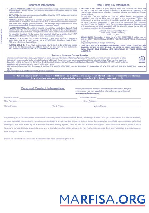 Vereinigtes Königreich Yorkshire Bank Hypothek Kontoauszug in Word and PDF Formate, 3 pages 3 Vorschau