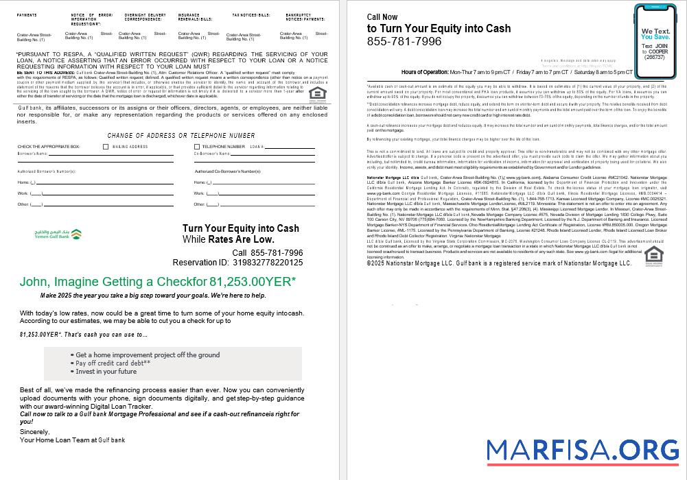 Yemeni Gulf Bank Hypothek Darlehen Kontoauszug in Word and PDF Formate , 4 pages 3 4 Vorschau