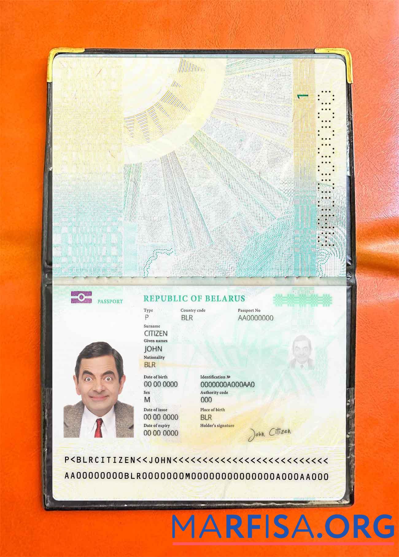Weißrussland pass (2020 Gegenwärtig) Foto look Probe