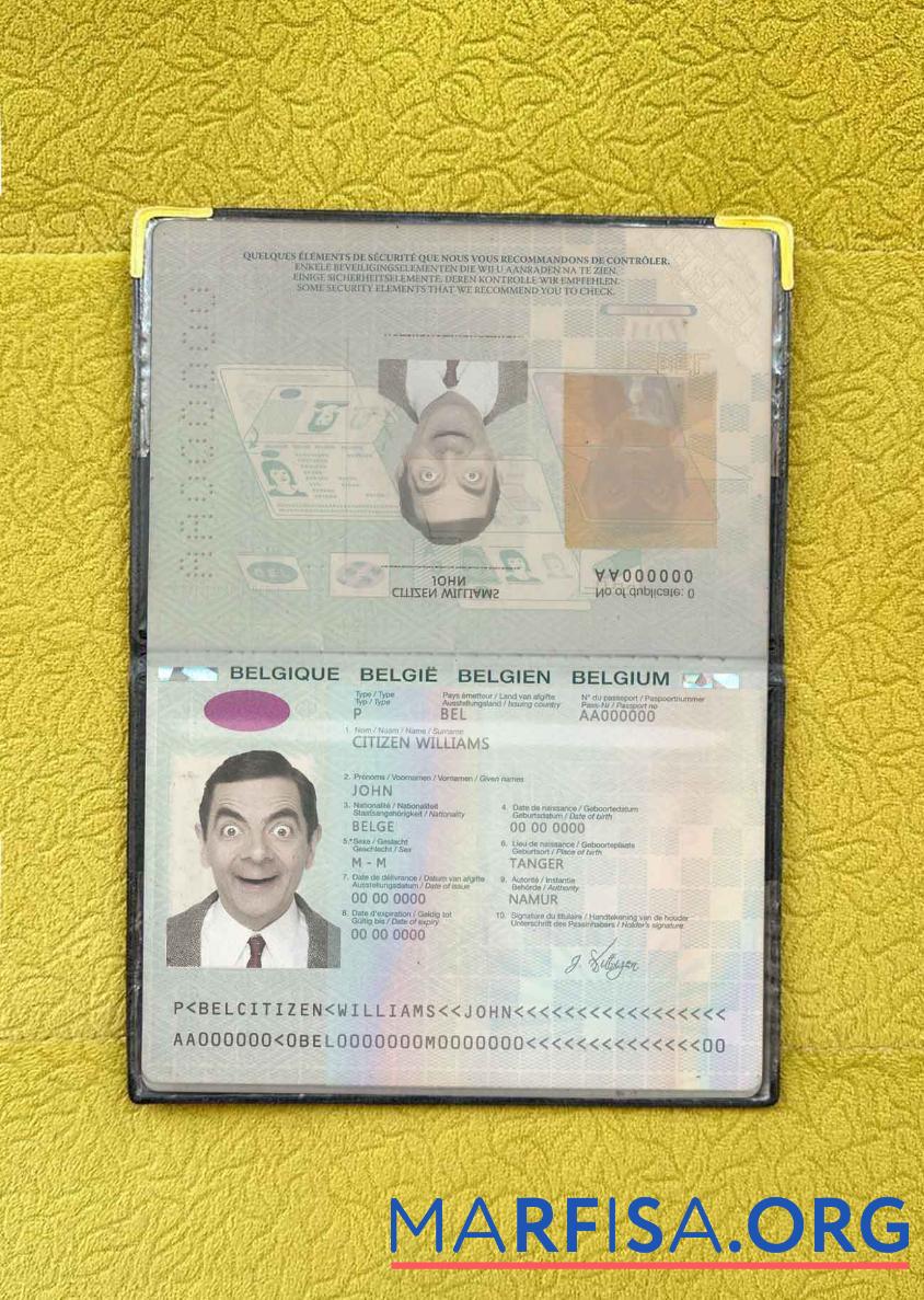 Belgien Reisepass (2014 2017) Foto look Vorschau