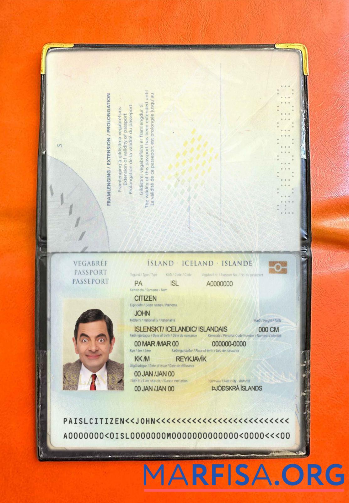 Island pass Foto look Probe
