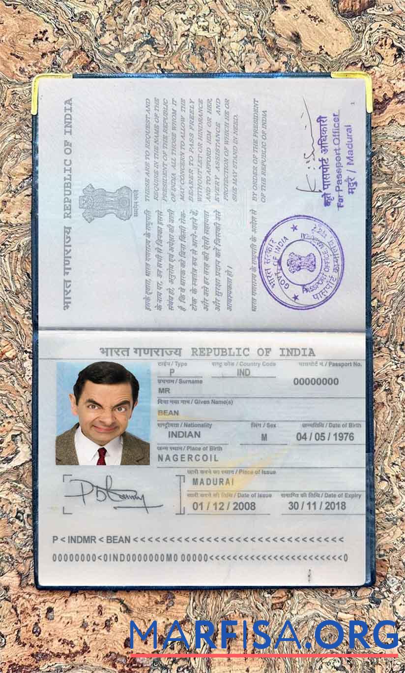 Indien Reisepass Foto look Vorschau