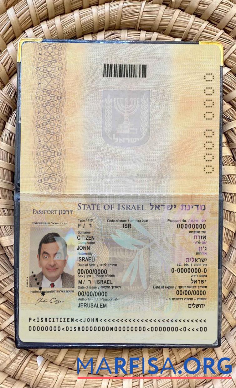 Israel pass (2012 Gegenwärtig) Foto look Design