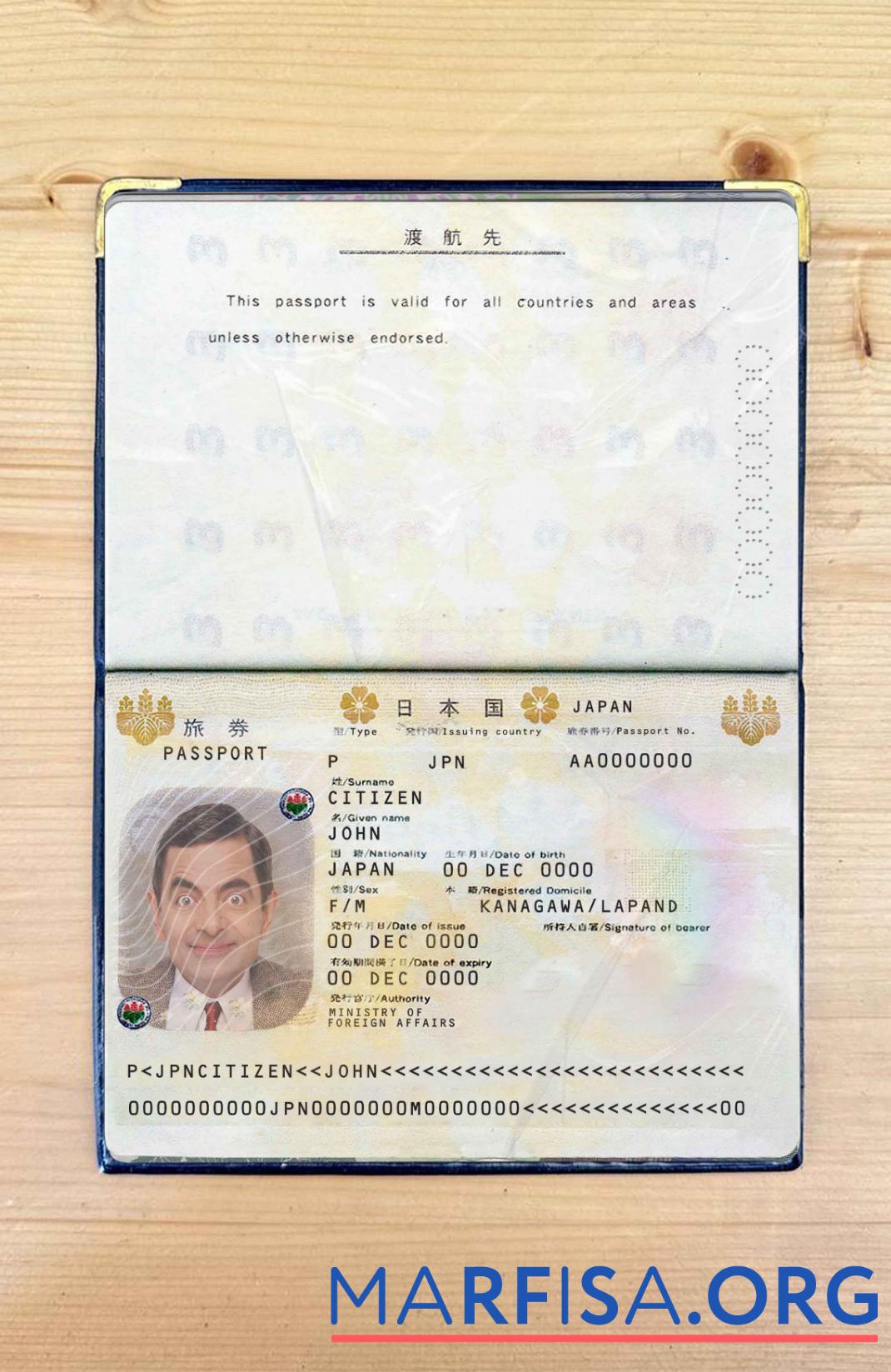 Japan pass Foto look Probe