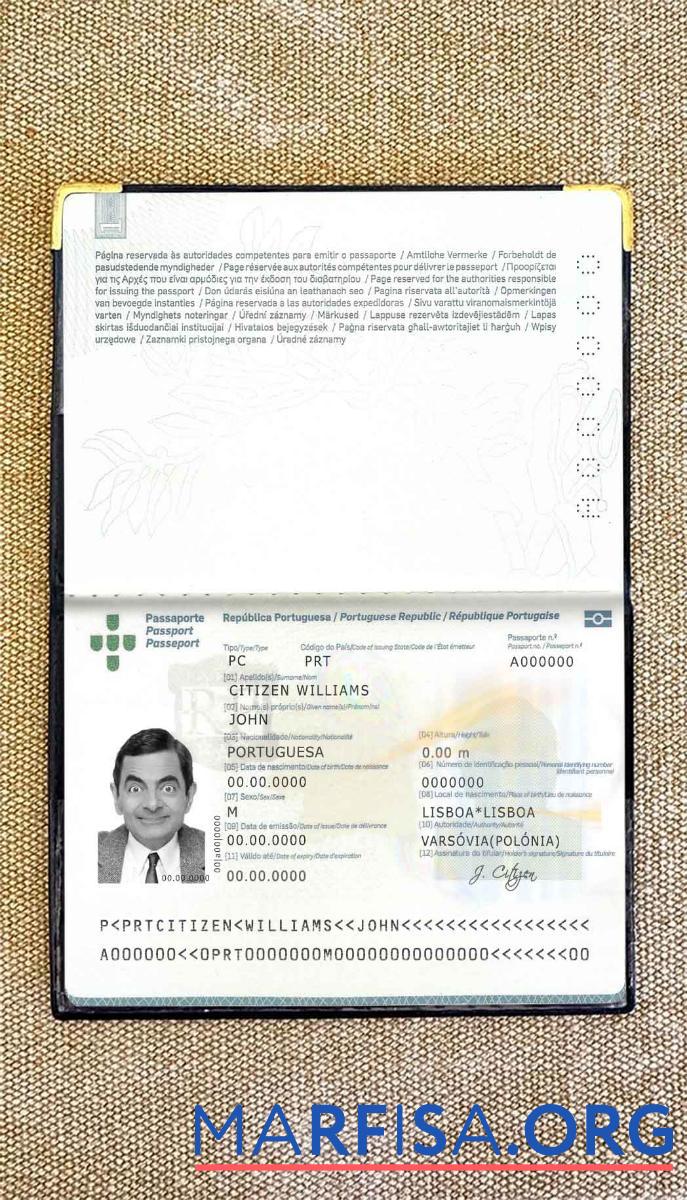 Portugal Reisepass (2006 2017) Foto look Vorschau