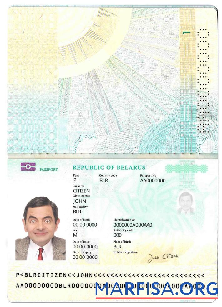 Беларусь pass (2020 Настоящий) дизайн