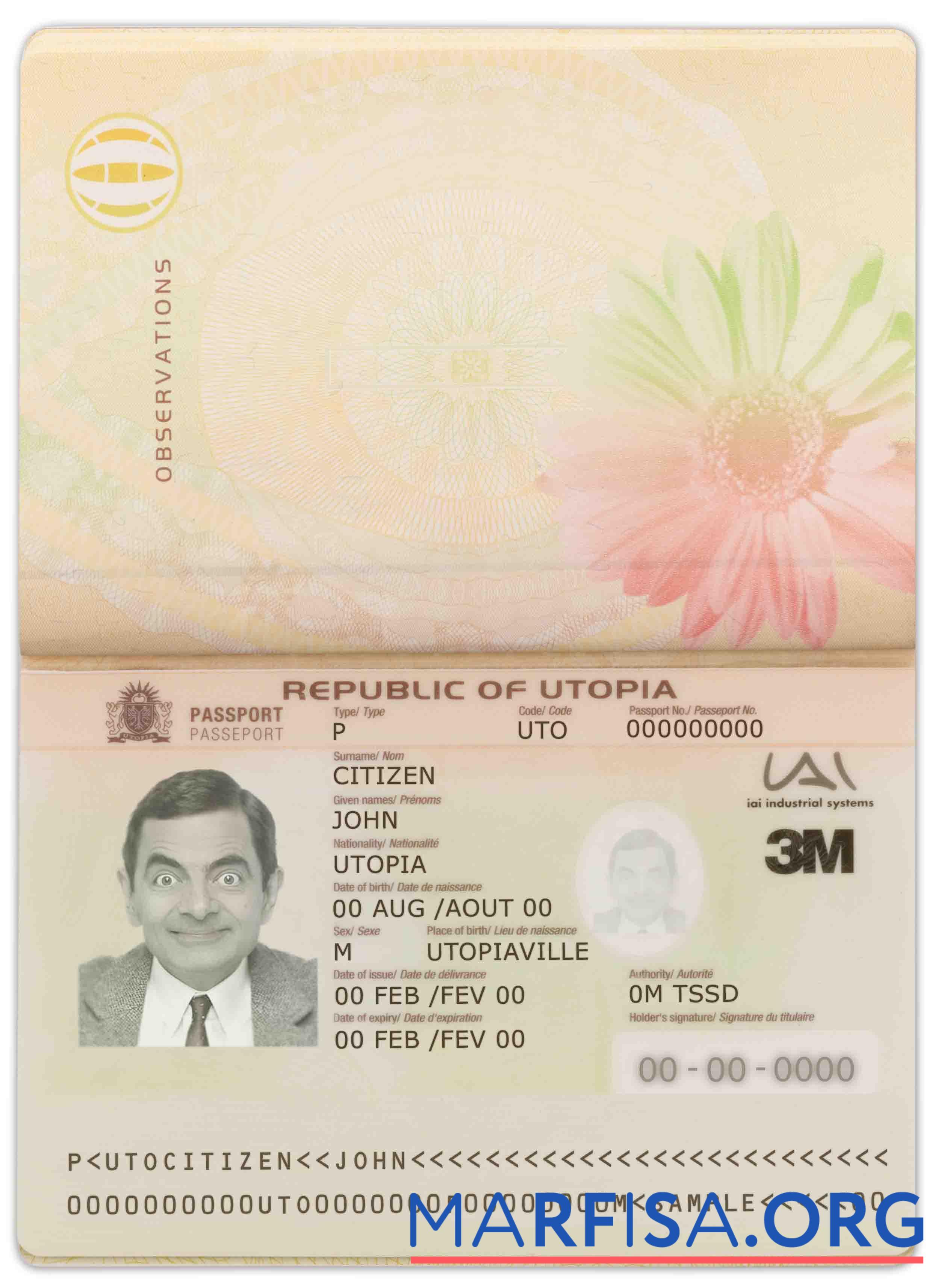 Utopia Паспорт дизайн