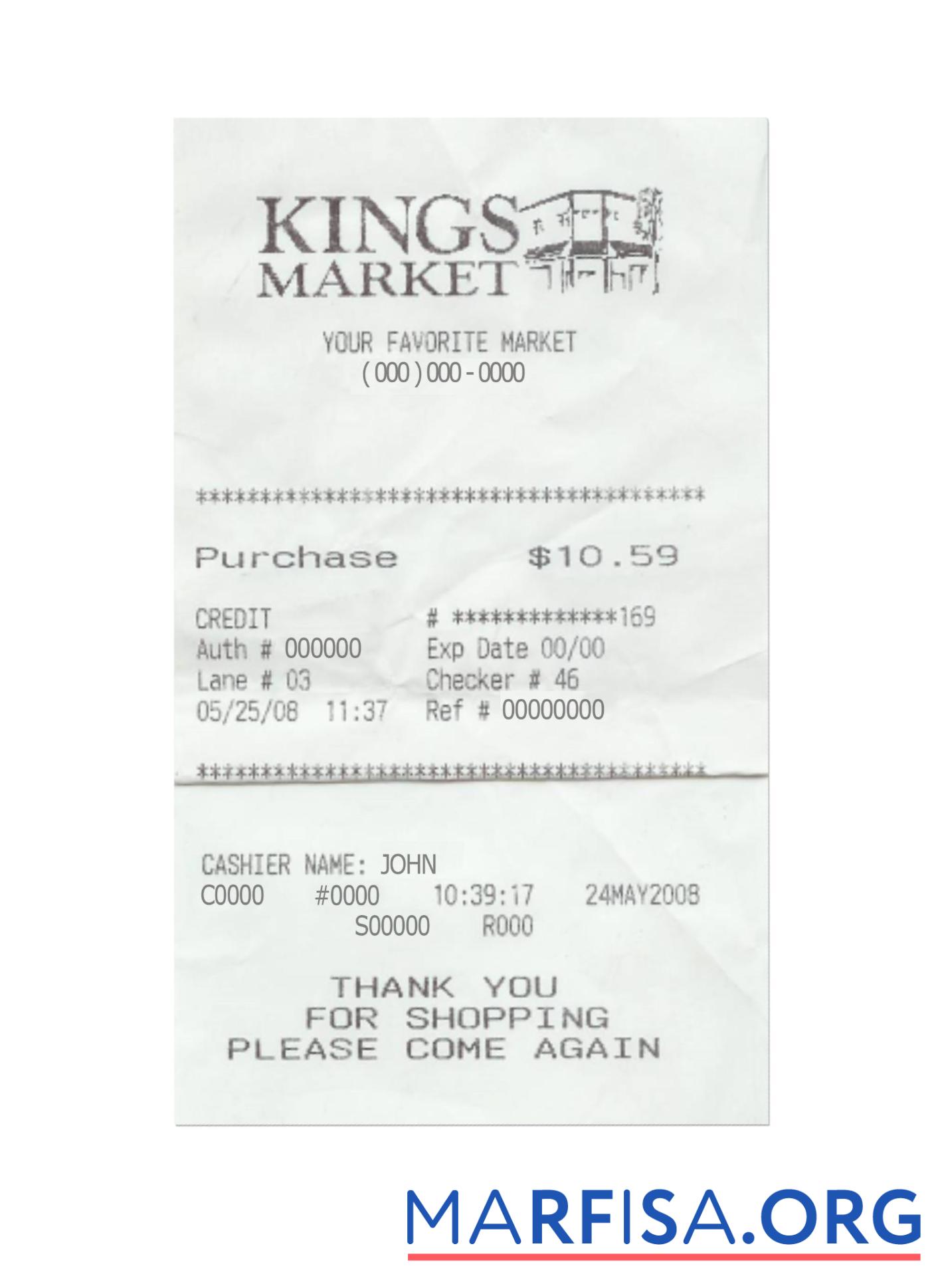 KINGS MARKET Zahlung check Mockup