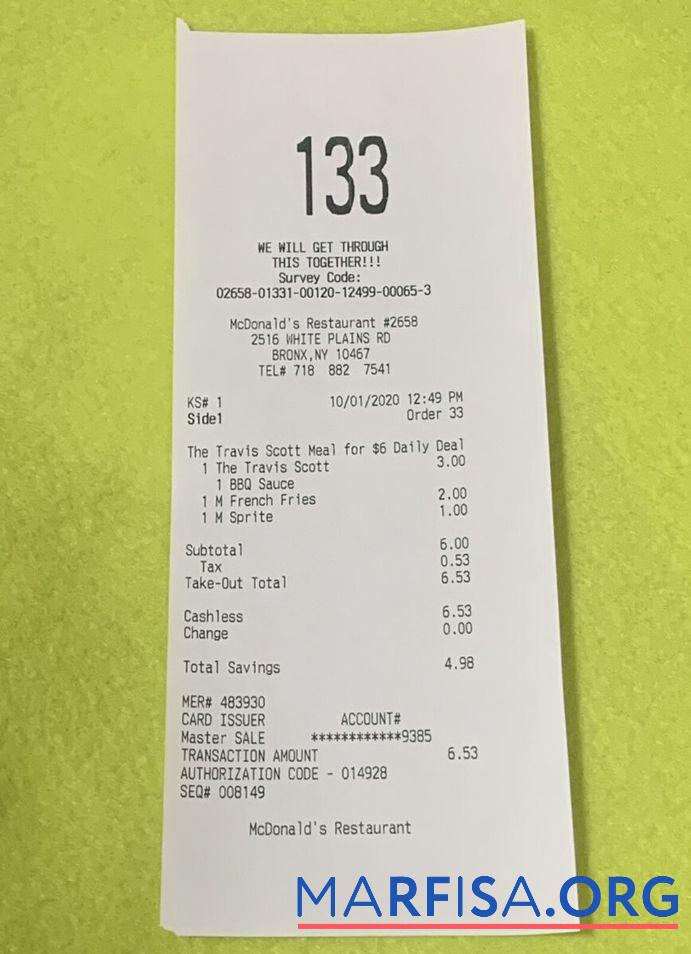 McDonald's restaurant Zahlung check Design