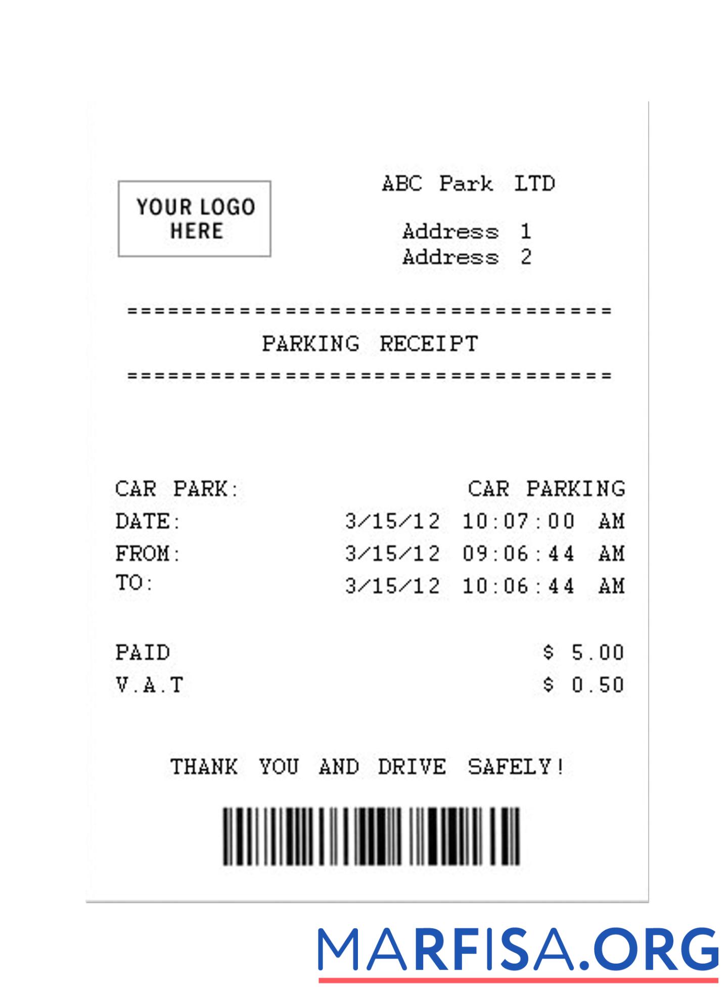 PARKING Quittung Probe Design
