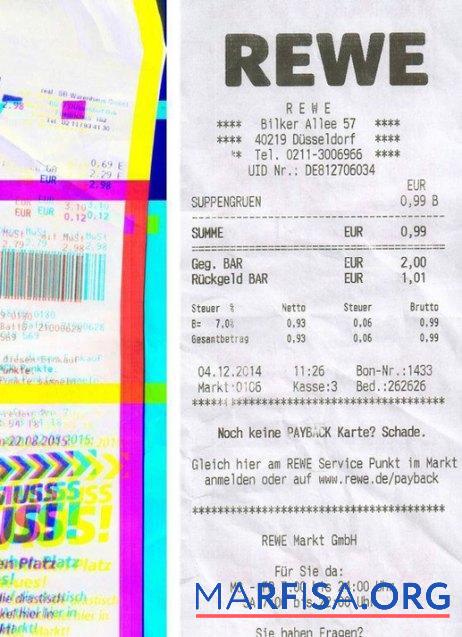 Rewe group check Design