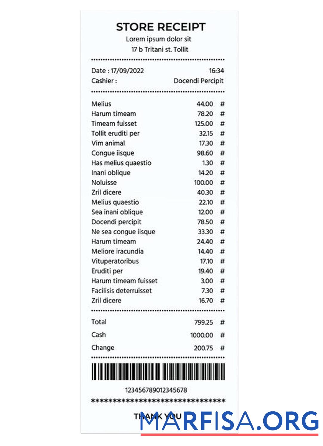 Premium STORE Quittung Vorlage