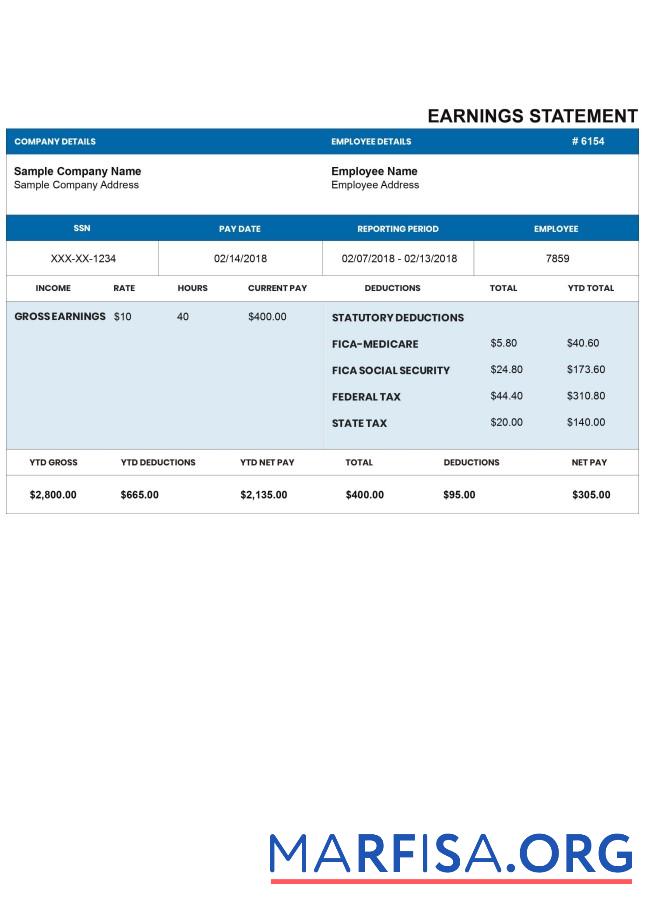 Darkblue pay stub предпросмотр