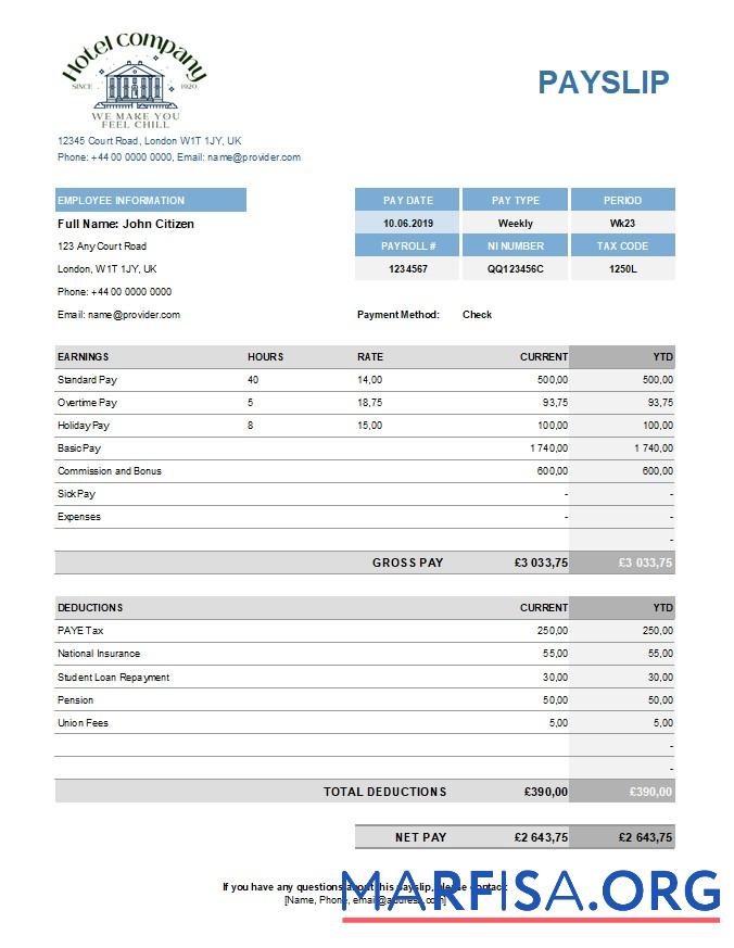 Hotel Компания payroll дизайн