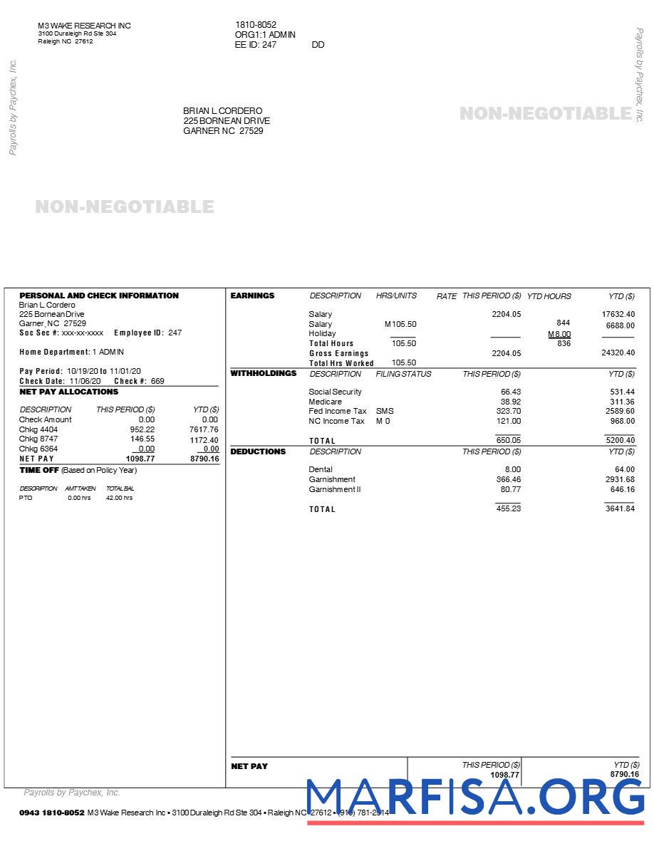 M3 WAKE Research INC earnings Выписка из банка предпросмотр