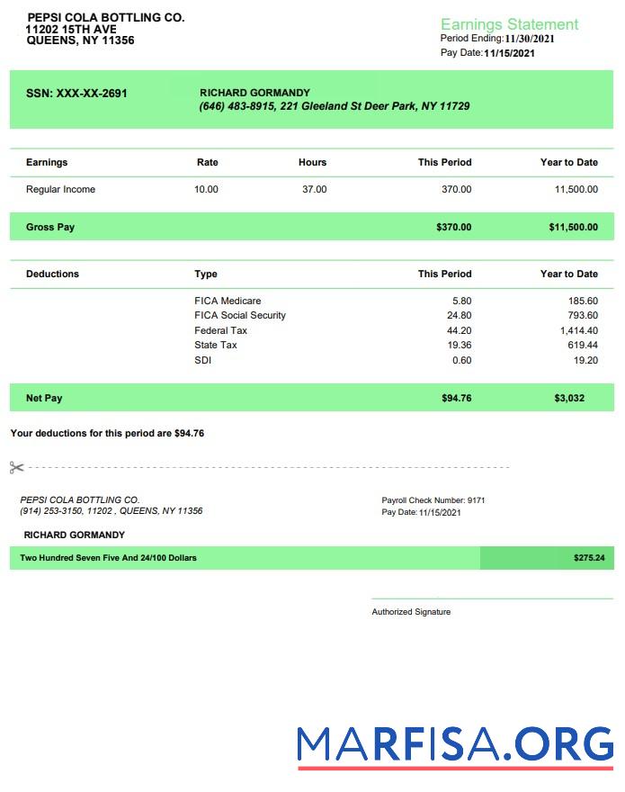 Pepsi Cola bottling co earnings statements дизайн