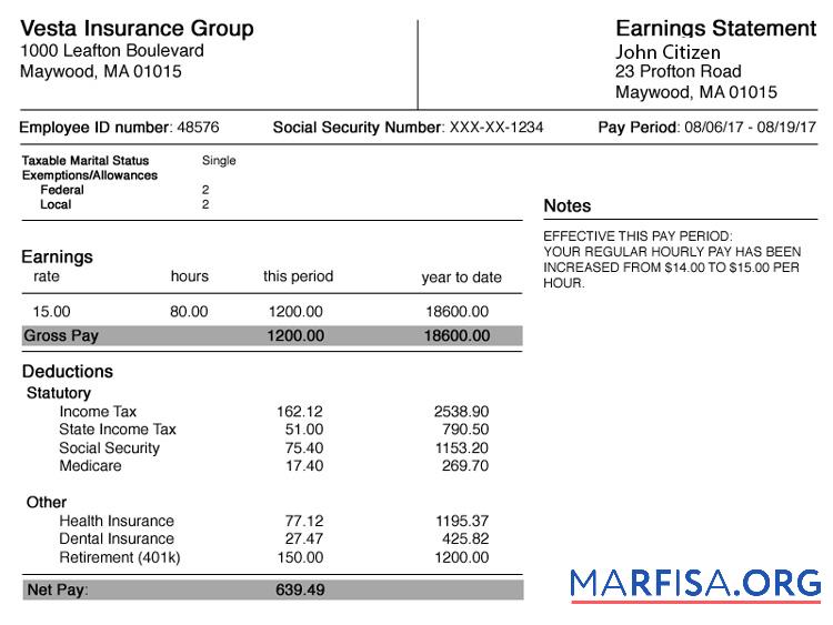 США Alabama Vesta Страхование Group earning Выписка из банка образец