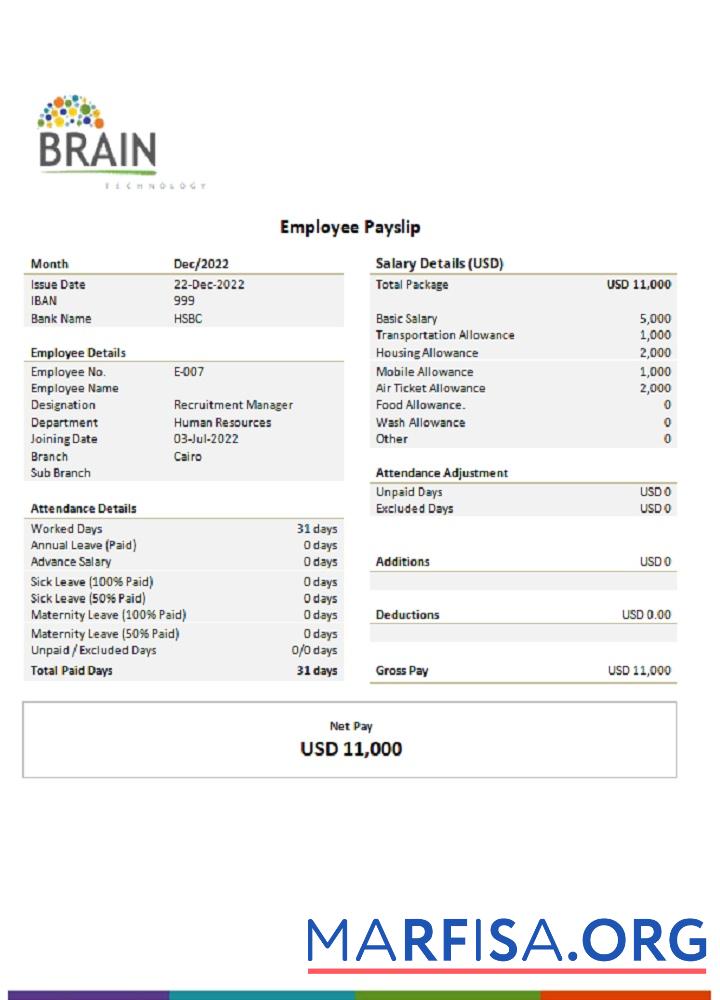 США Brain Технология Технология Компания шаблон
