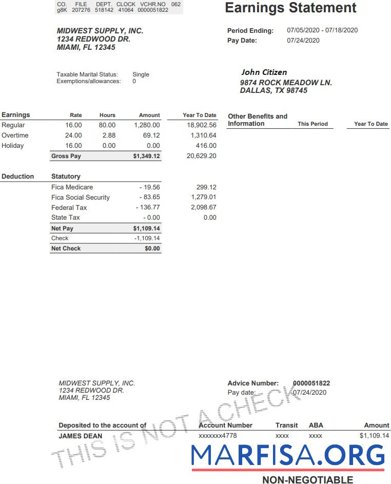 США Midwest supply inc earning Выписка из банка макет