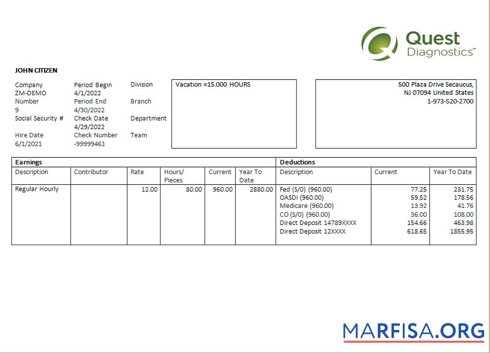 США diagnostic Компания employee sheet макет