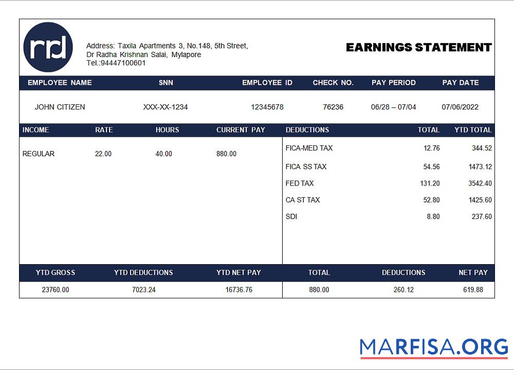США printing Компания employee sheet макет