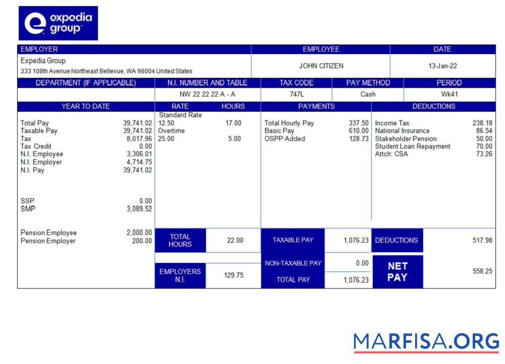США technological comany employee sheet шаблон