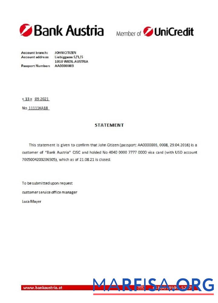 Австрия Банковский Австрия closure Справка дизайн