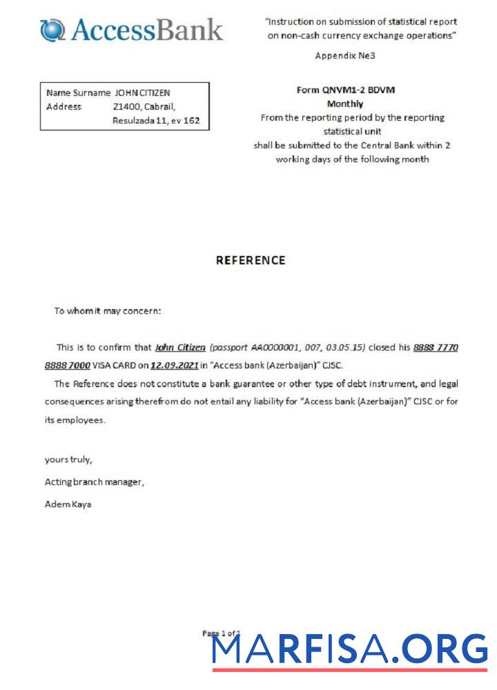 Азербайджан Access closure Справка дизайн