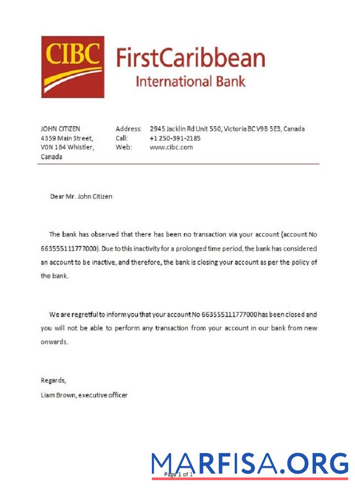 Канада CIBC Банковский closure Справка дизайн