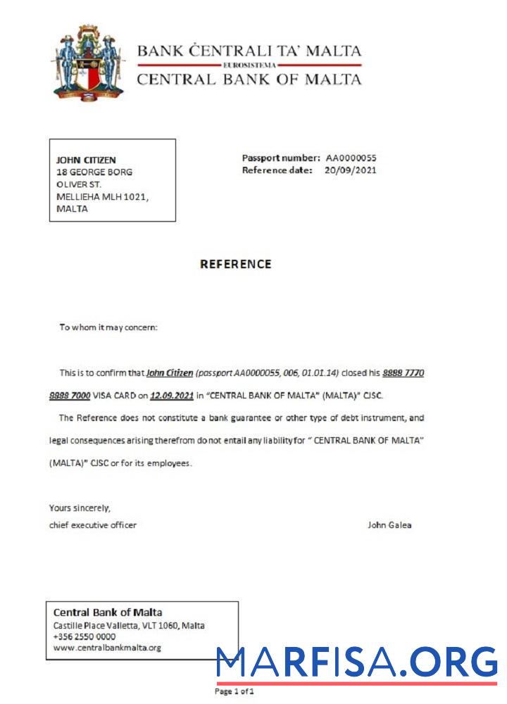 Мальта Central Банковский of Мальта closure Справка предпросмотр