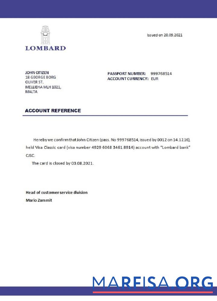 Мальта Lombard Банковский closure Справка дизайн