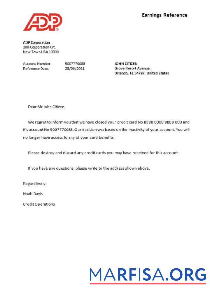 США ADP closure Справка предпросмотр
