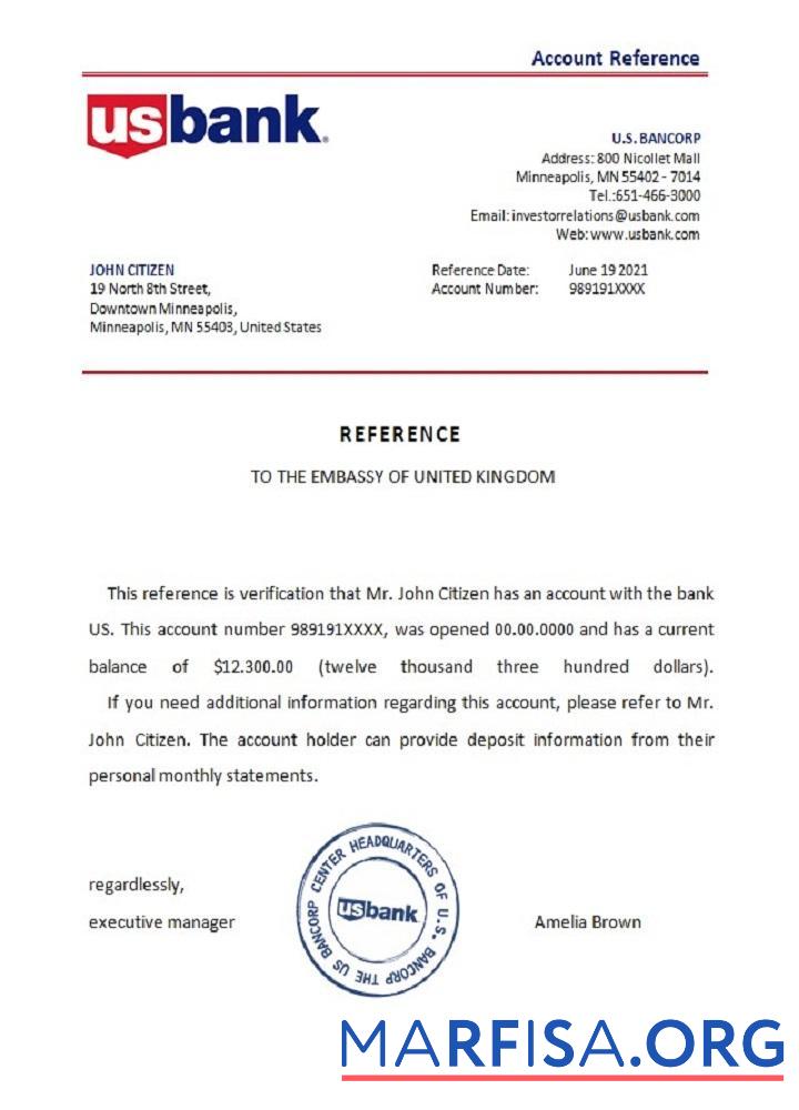 США U.S. Bankcorp Справка предпросмотр
